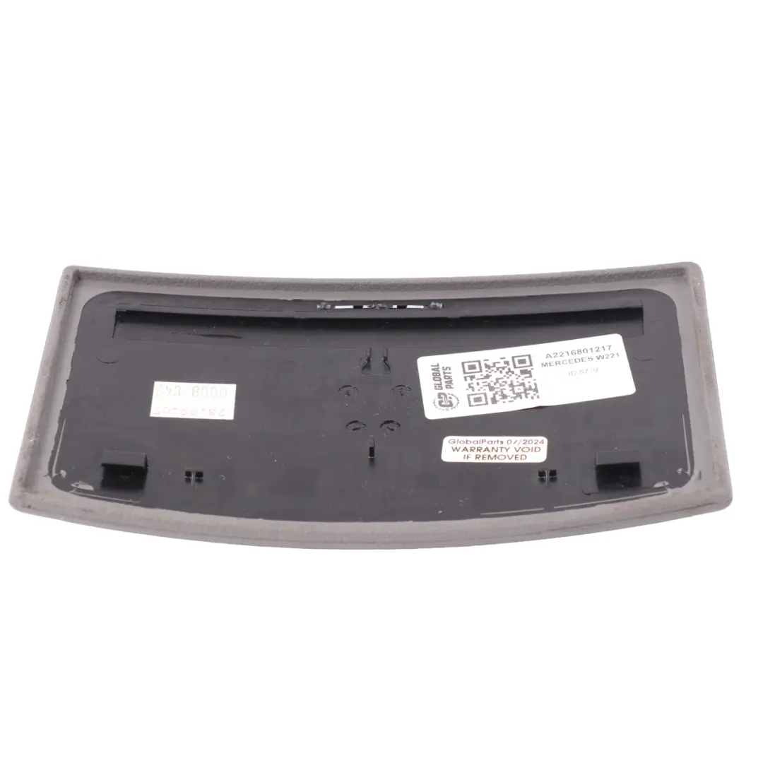 Mercedes W221 Cup Holder Storage Cover Center Console Basalt Grey - SKU A2216801217 - Part number A2216801217