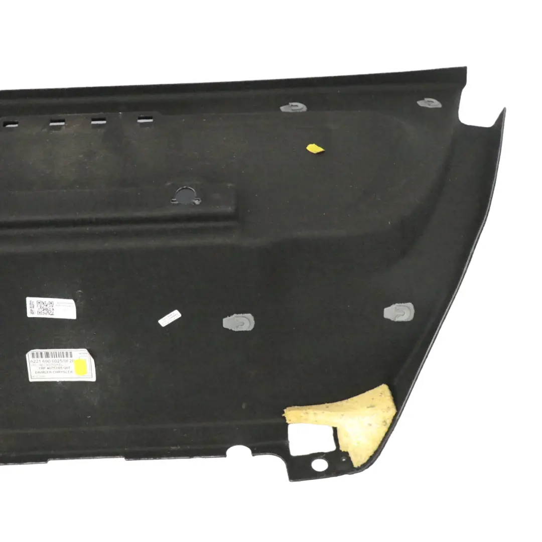 Mercedes W221 Couvercle de Coffre Intérieur Noir - SKU A2216900025 - Numéro de pièce A2216900025