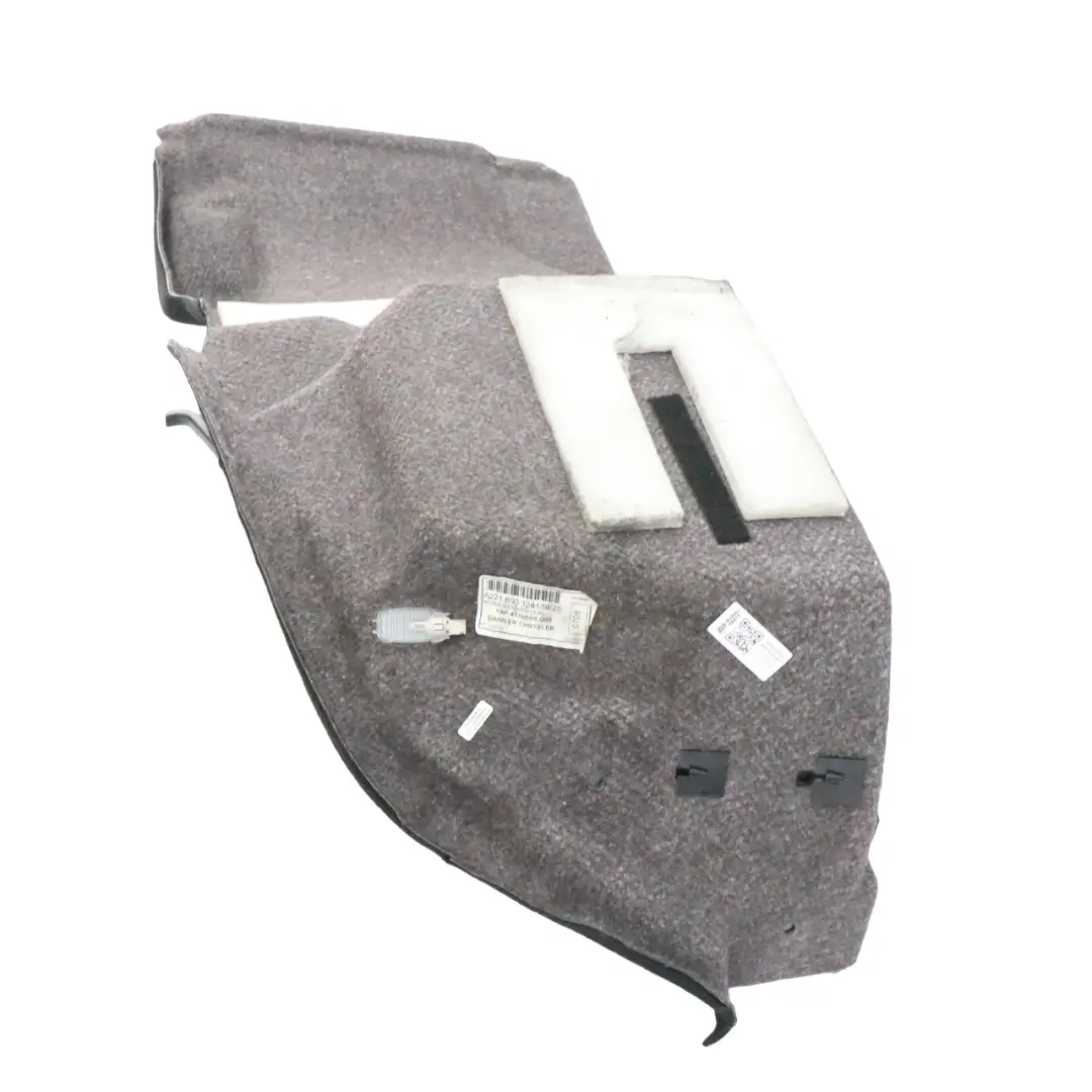 Mercedes W221 S500 Trunk Side Interior Panel Right Cover Black - SKU A2216901241 - Número de pieza A2216901241