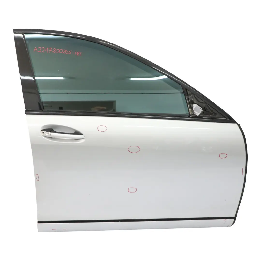 Door Front Right O/S Iridium Silver Metallic - 775 to Mercedes W221 with Part number A2217200205 Mercedes W221 Door Front Right O/S Iridium Silver Metallic - 775 - SKU A2217200205-IRS - Part number A2217200205
