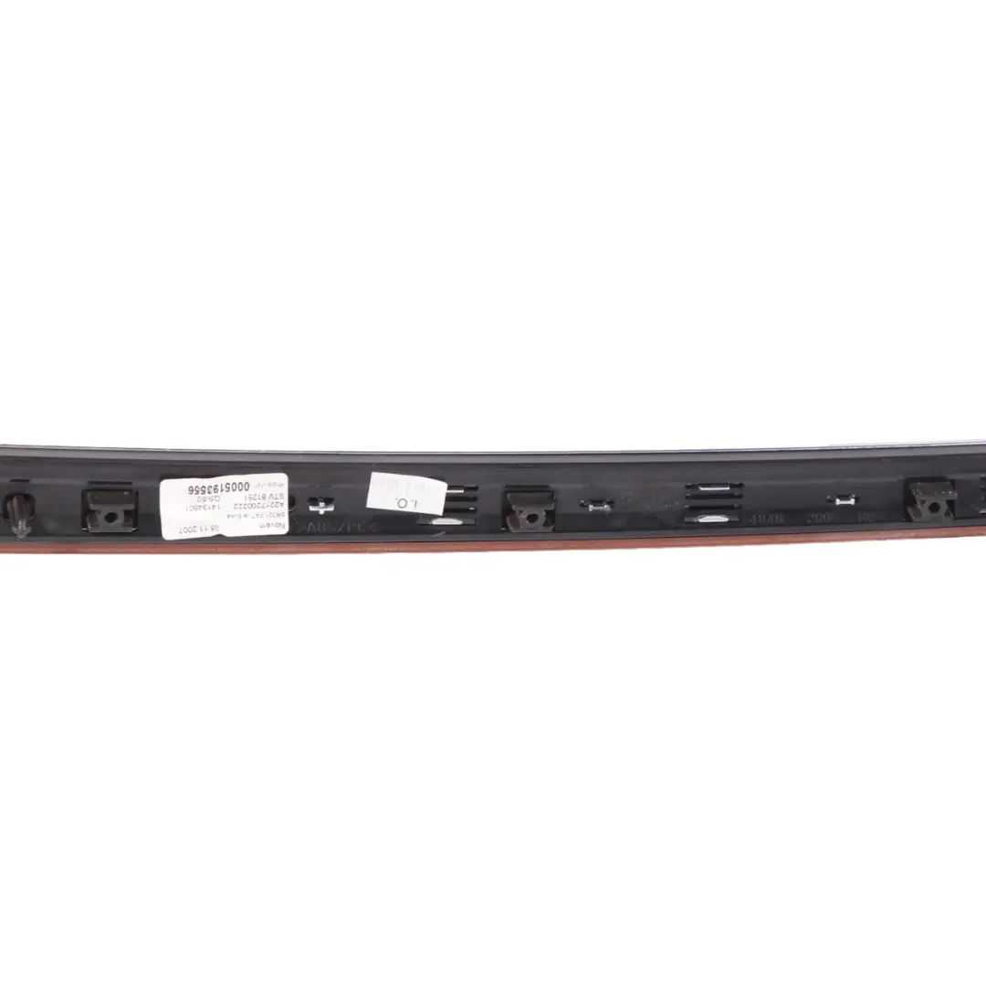 Mercedes W221 Front Right O/S Door Card Trim Strip Fineline Wood - SKU A2217200222 - Part number A2217200222