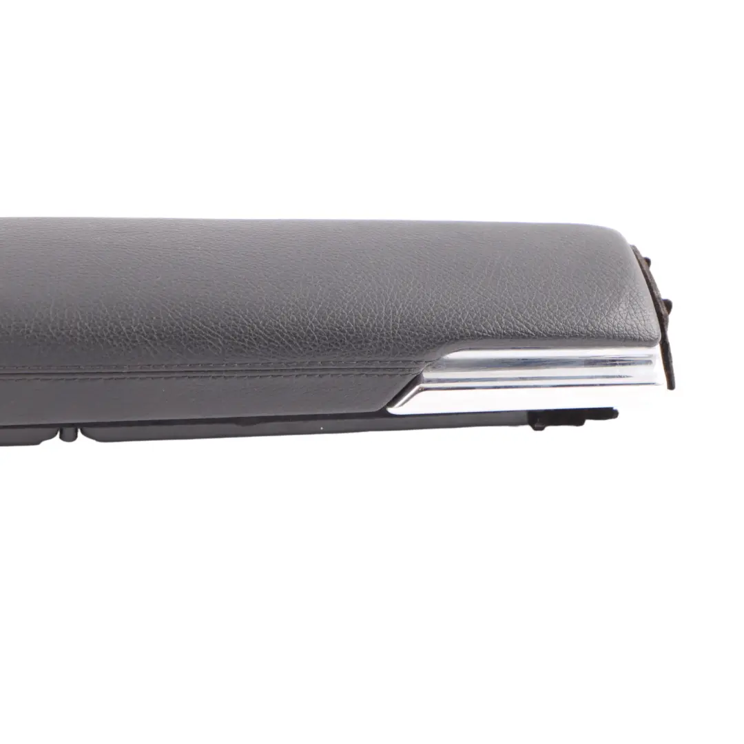 Mercedes W221 Front Door Arm Rest Left N/S Panel Leather Black - SKU A2217201195 - Part number A2217201195