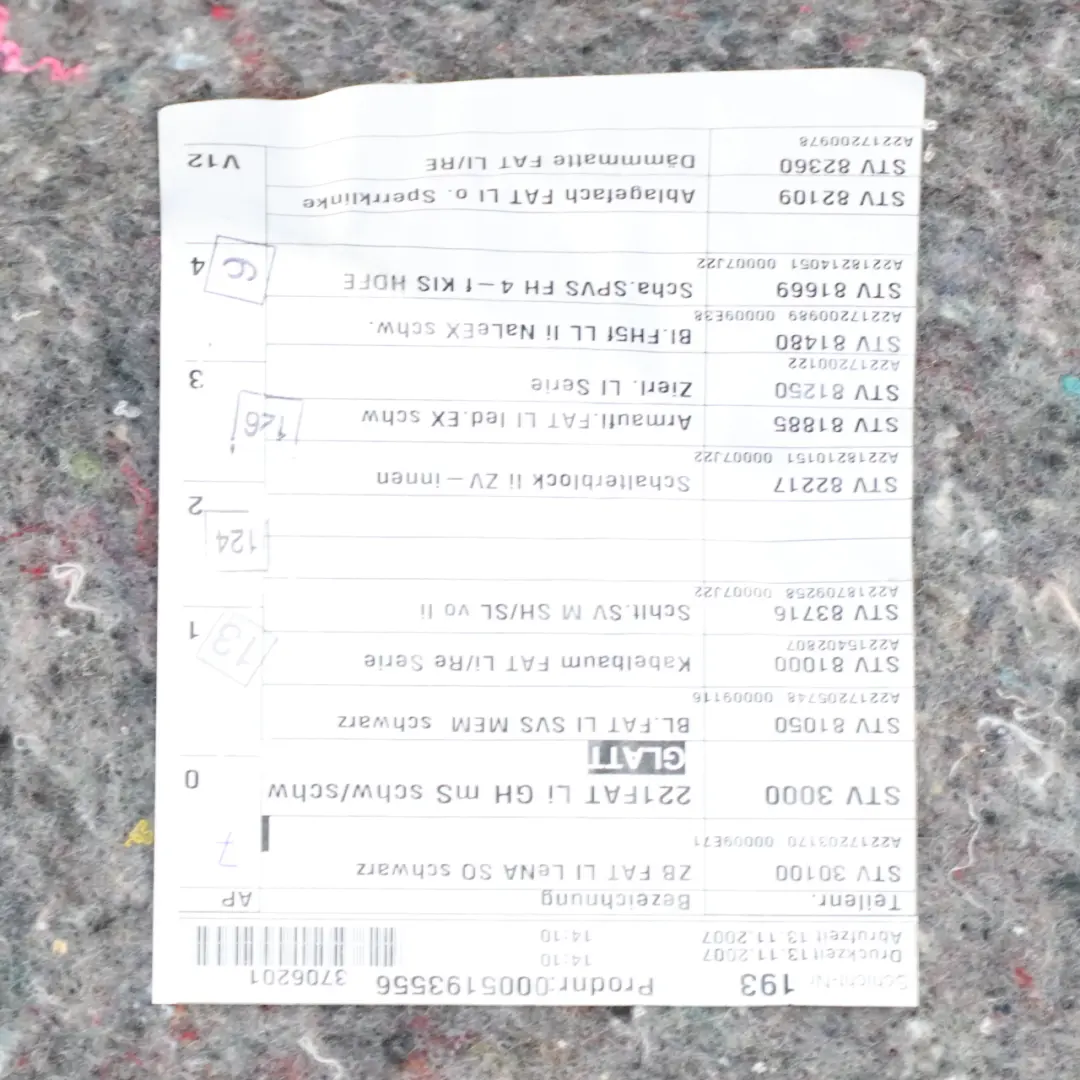 Türkarte Abdeckung vorne links Verkleidungsplatte Schwarz Leder für Mercedes W221 mit Teilenummer A2217201779 Mercedes W221 Türkarte Abdeckung vorne links Verkleidungsplatte Schwarz Leder - SKU A2217201779-1 - Teilenummer A2217201779