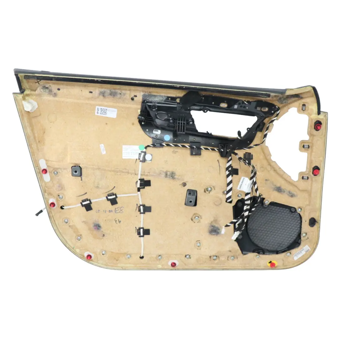 Mercedes W221 Couvercle de Carte de Porte Avant Droite Trim Panel Cuir Gris - SKU A2217201879-2 - Numéro de pièce A2217201879