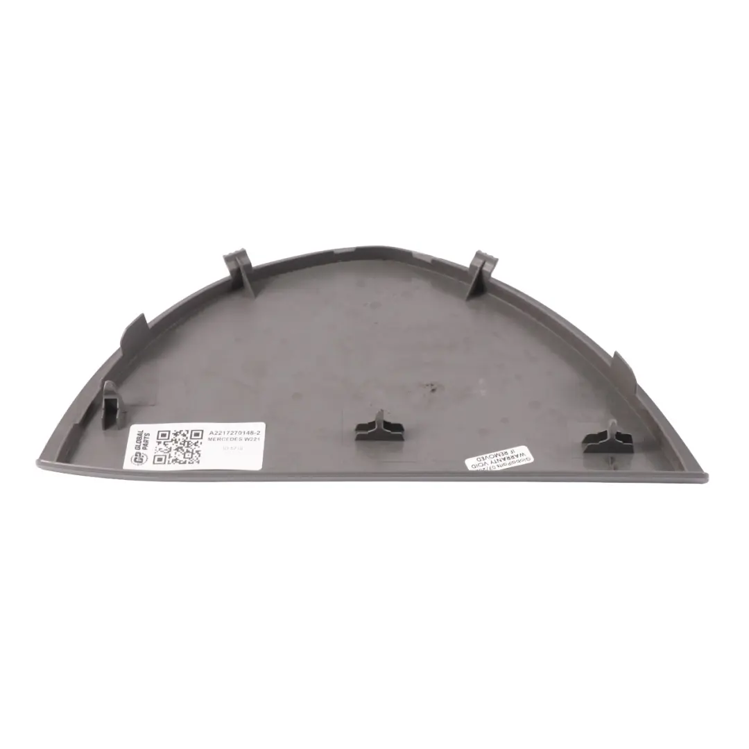 Copri cruscotto Pannello laterale sinistro Grigio Basalto per Mercedes W221 con numero di parte A2217270148 Mercedes W221 Copri cruscotto Pannello laterale sinistro Grigio Basalto - SKU A2217270148-2 - Numero di parte A2217270148