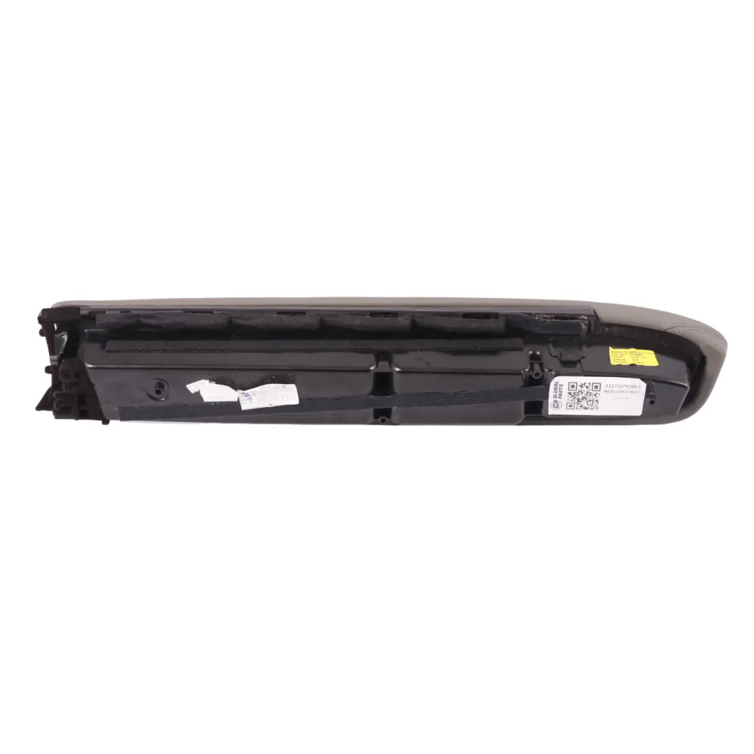Mercedes W221 Door Card Front Left N/S Armrest Trim Panel Cover Black Leather - SKU A2217270166-1 - Part number A2217270166