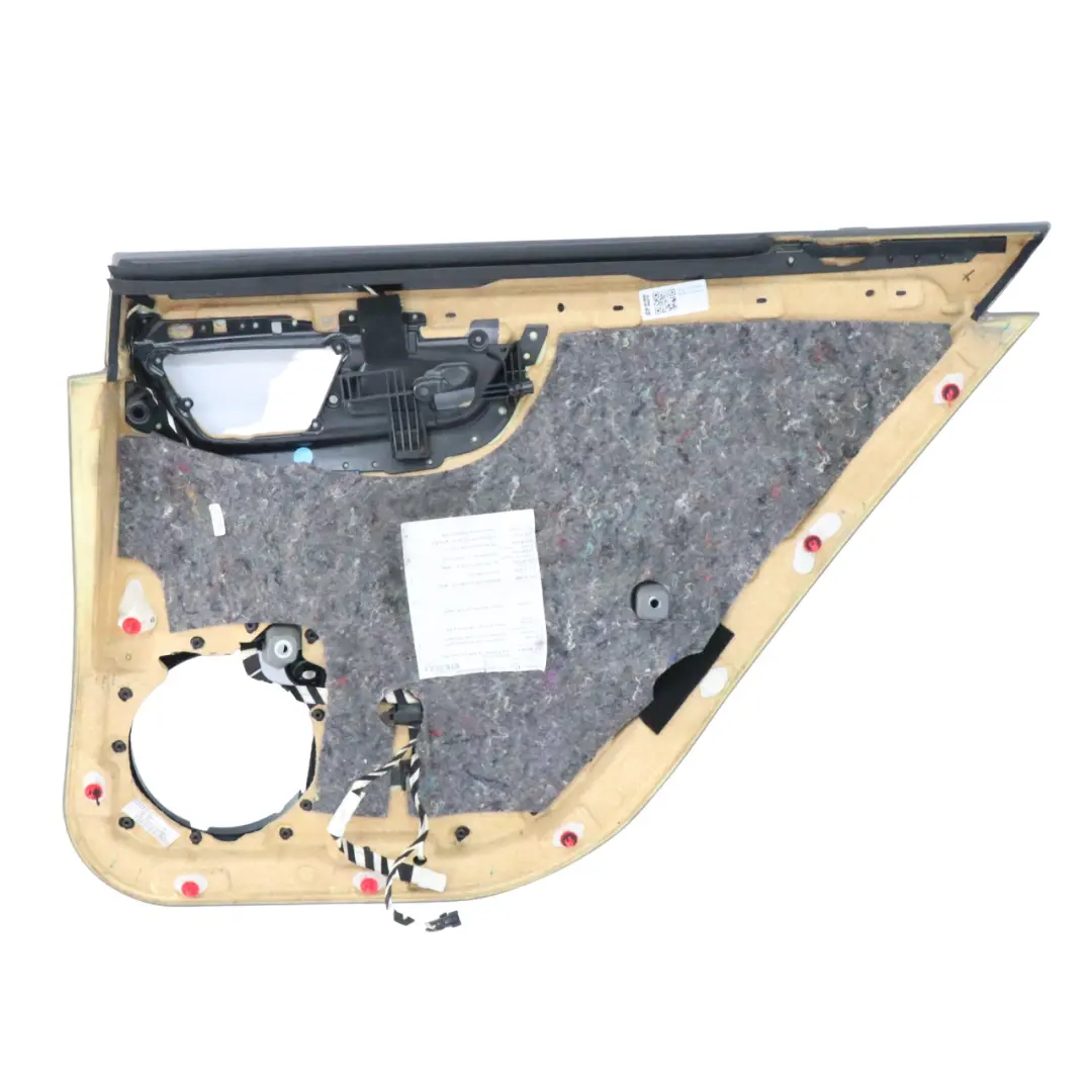 Mercedes W221 Tapa la tarjeta puerta trasera izquierda panel ajuste cuero gris - SKU A2217301579-1 - Número de pieza A2217301579