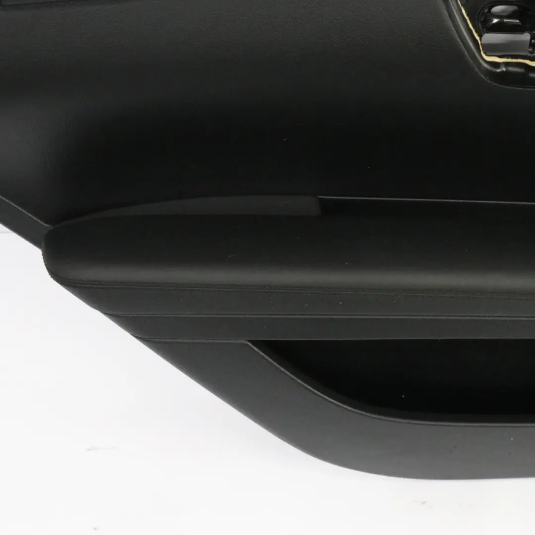 Coperchio scheda porta posteriore sinistra rivestimento nera Nappa per Mercedes W221 con numero di parte A2217302579 Mercedes W221 Coperchio scheda porta posteriore sinistra rivestimento nera Nappa - SKU A2217302579 - Numero di parte A2217302579