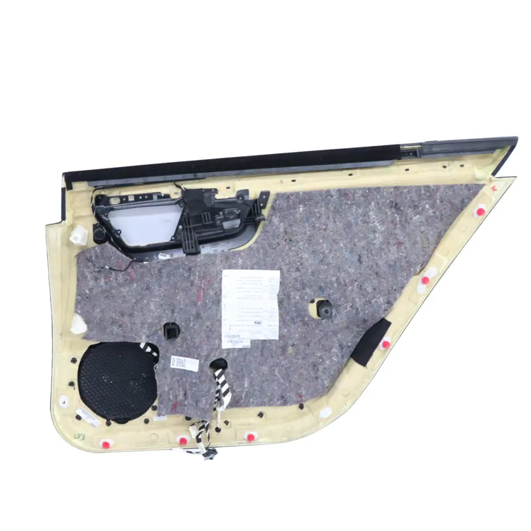Mercedes W221 Door Card Cover Rear Left N/S Trim Panel Black Leather Nappa - SKU A2217302579 - Part number A2217302579
