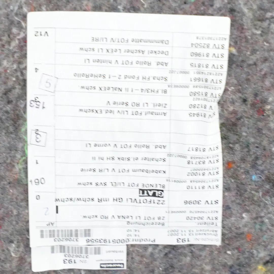 Boczek Drzwi Lewy Tył Czarna Skóra Nappa do Mercedes W221 o numerze A2217302579 Mercedes W221 Boczek Drzwi Lewy Tył Czarna Skóra Nappa - SKU A2217302579 - Numer Części A2217302579