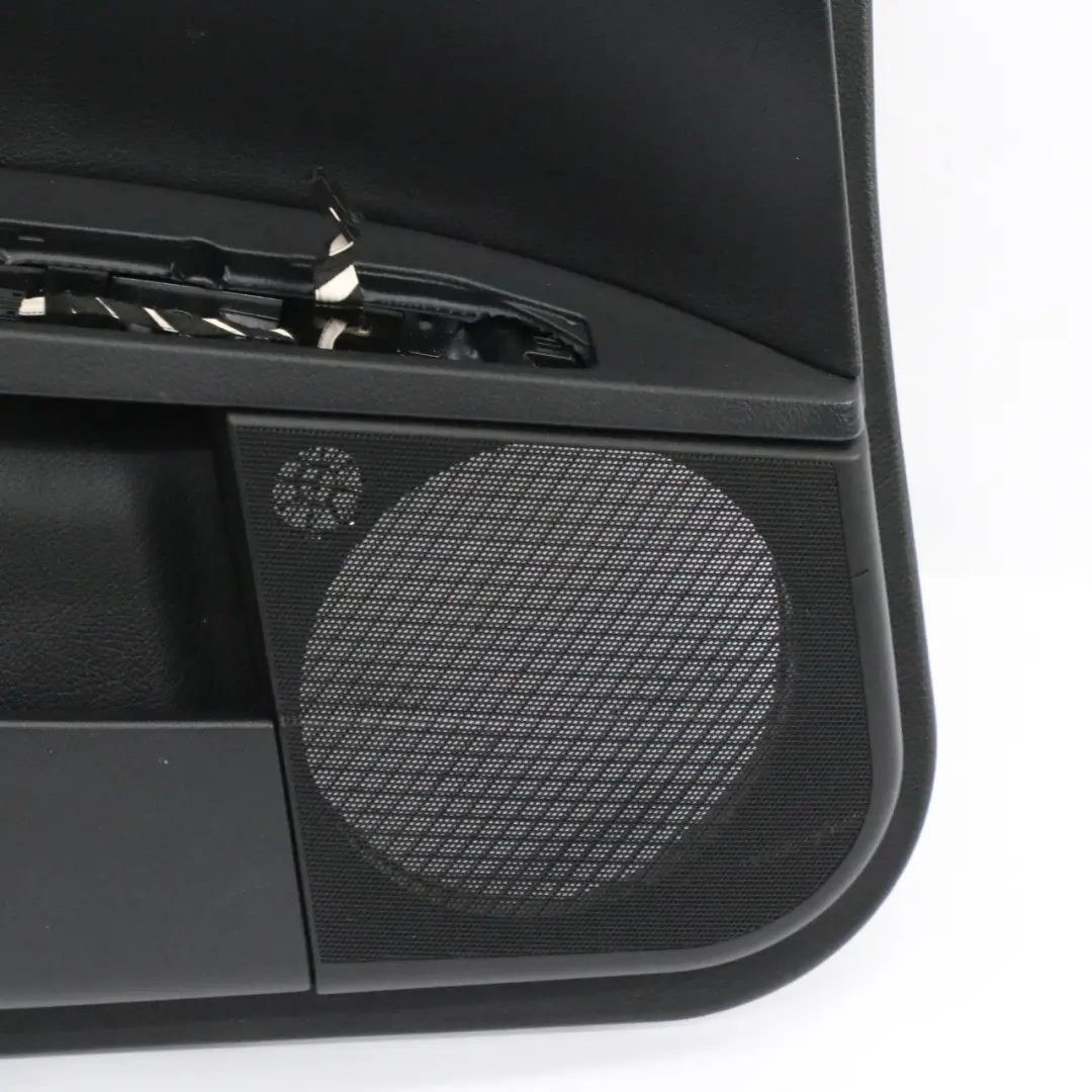 Coperchio scheda porta posteriore sinistra rivestimento nera Nappa per Mercedes W221 con numero di parte A2217302579 Mercedes W221 Coperchio scheda porta posteriore sinistra rivestimento nera Nappa - SKU A2217302579 - Numero di parte A2217302579