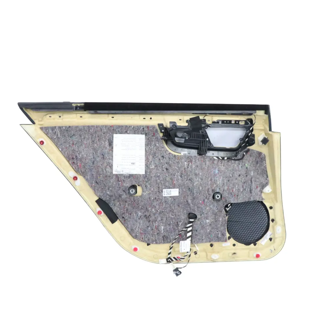 Puerta cubierta tarjeta trasera derecha panel cuero negro Nappa para Mercedes W221 con número de pieza A2217302679 Mercedes W221 Puerta cubierta tarjeta trasera derecha panel cuero negro Nappa - SKU A2217302679 - Número de pieza A2217302679