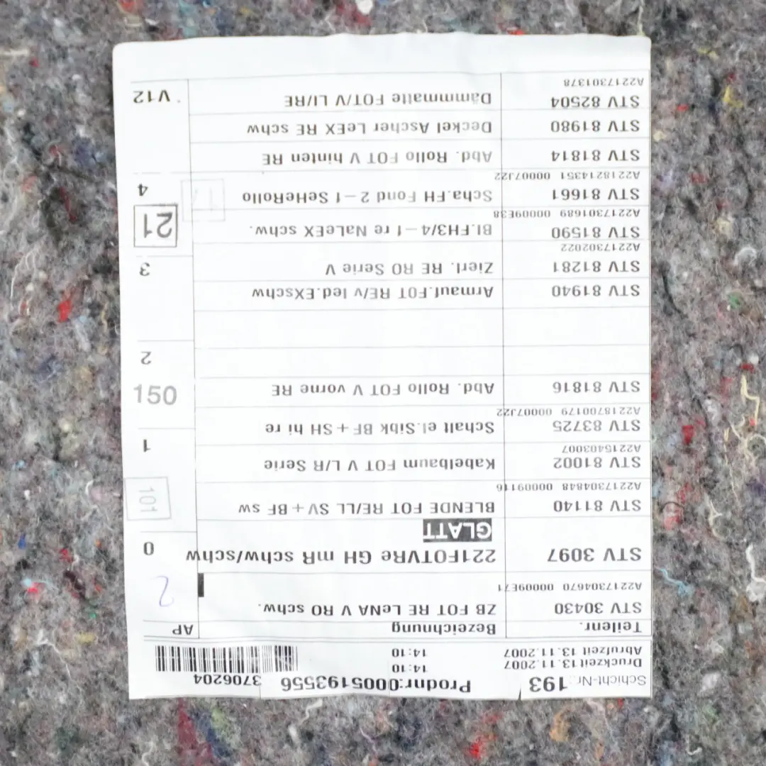 Boczek Drzwi Prawy Tył Czarna Skóra Nappa do Mercedes W221 o numerze A2217302679 Mercedes W221 Boczek Drzwi Prawy Tył Czarna Skóra Nappa - SKU A2217302679 - Numer Części A2217302679