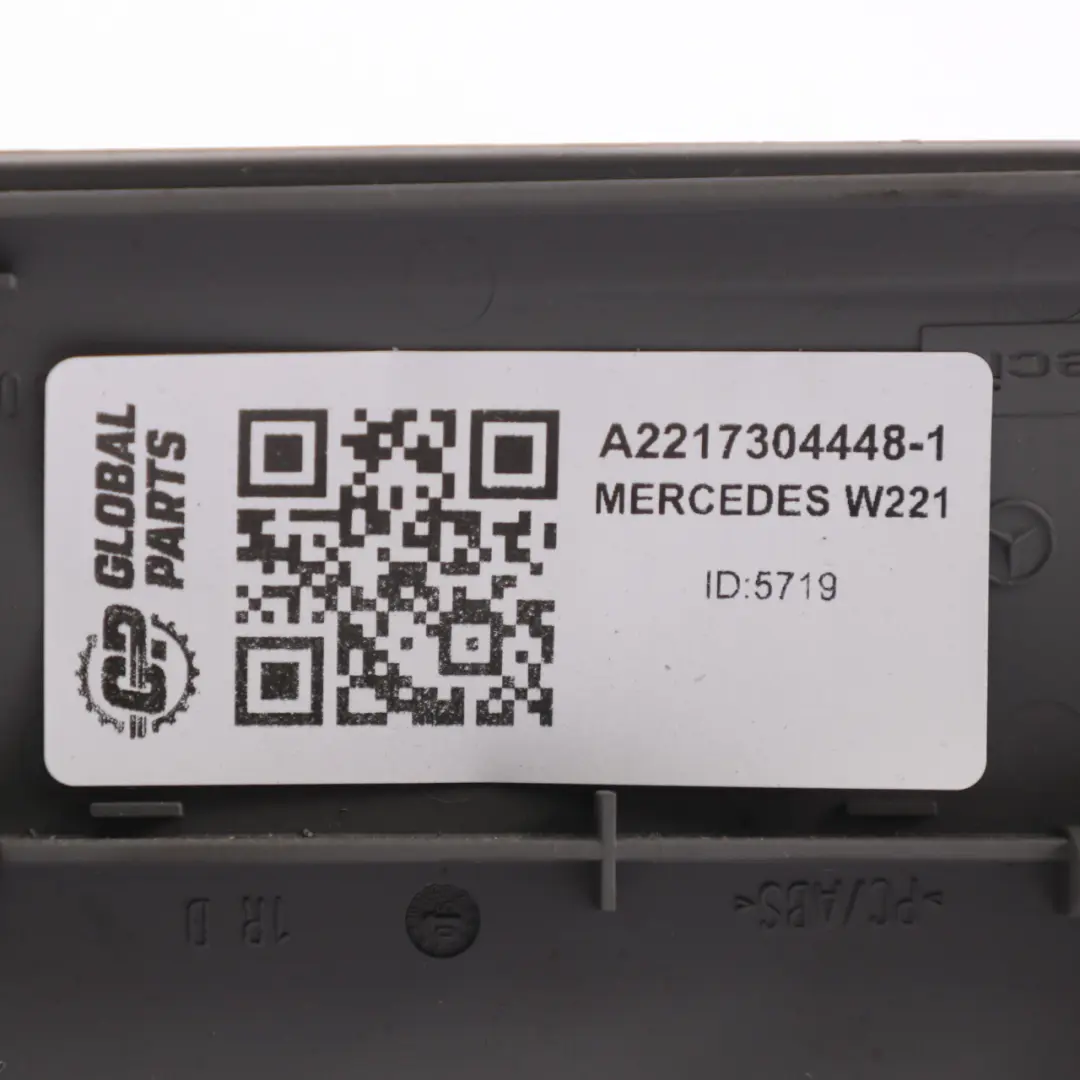 Door Handle Interior Panel Trim Rear Right O/S Grey Mercedes W221 - SKU A2217304448-1 - Part number A2217304448