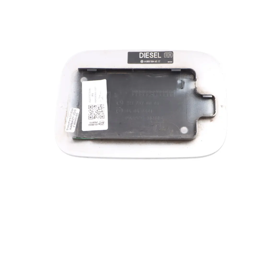 Mercedes W221 Fuel Filler Flap Tank Cap Cover Iridium Silver Metallic - 775 - SKU A2217570006-IRS - Part number A2217570006