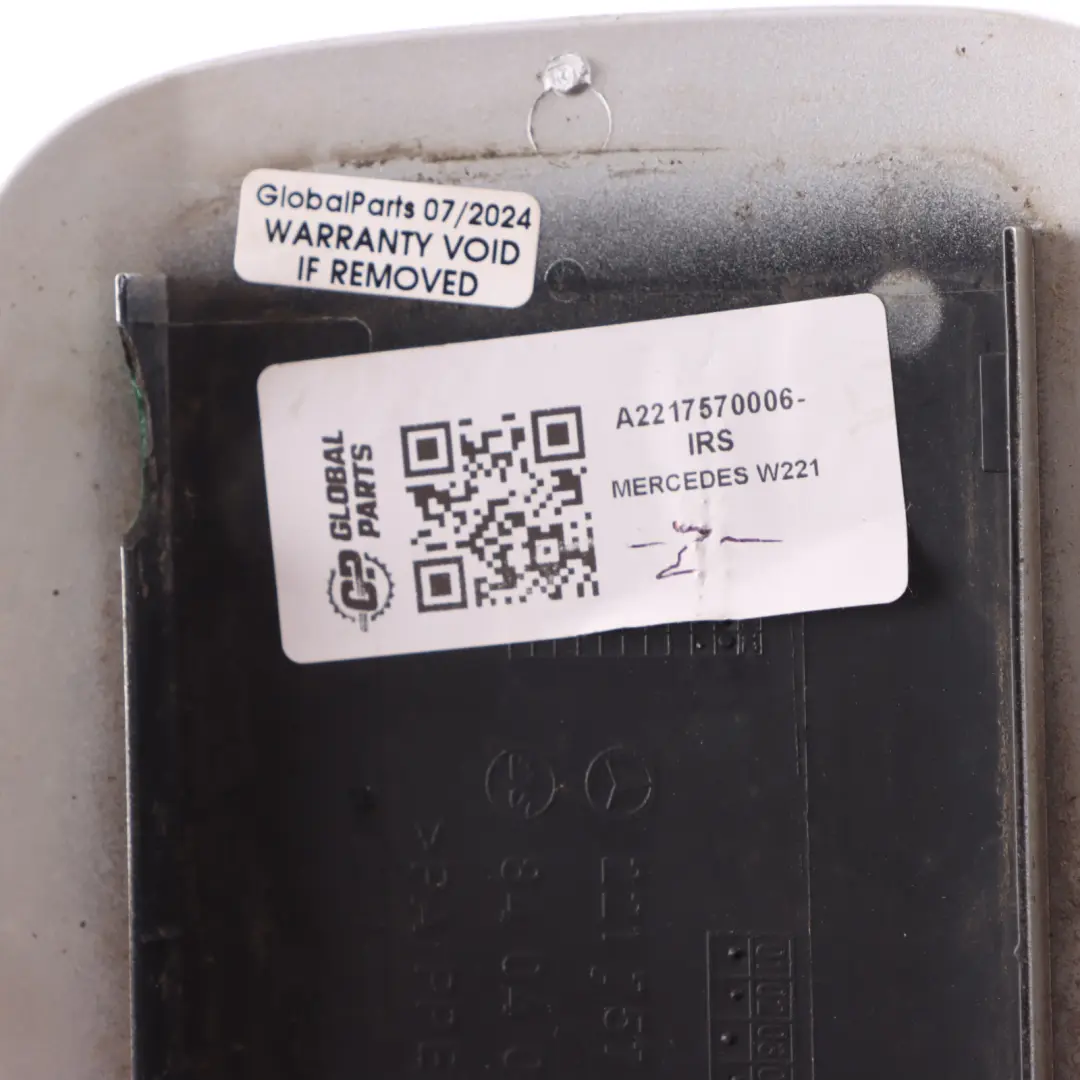 Mercedes W221 Fuel Filler Flap Tank Cap Cover Iridium Silver Metallic - 775 - SKU A2217570006-IRS - Part number A2217570006