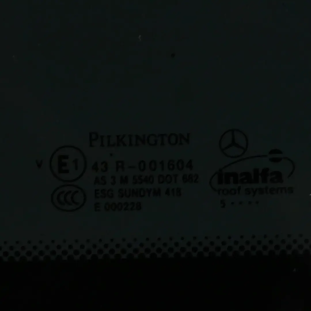 Mercedes W221 Sunroof Sliding Roof Mechanism Assembly Window Glass - SKU A2217800429-1 - Part number A2217800429