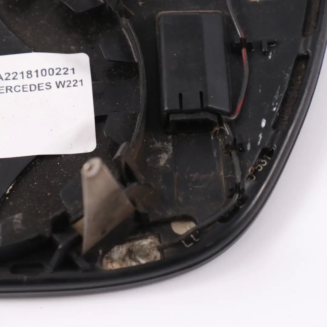 Mercedes W221 C219 C216 Wing Mirror Glass Insert Right O/S - SKU A2218100221 - Part number A2218100221