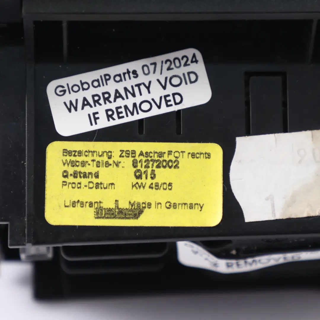 Portafoglio Posacenere Posteriore Destro Rivestimento Pelle Grigio per Mercedes W221 con numero di parte A2218100230 Mercedes W221 Portafoglio Posacenere Posteriore Destro Rivestimento Pelle Grigio - SKU A2218100230-2 - Numero di parte A2218100230