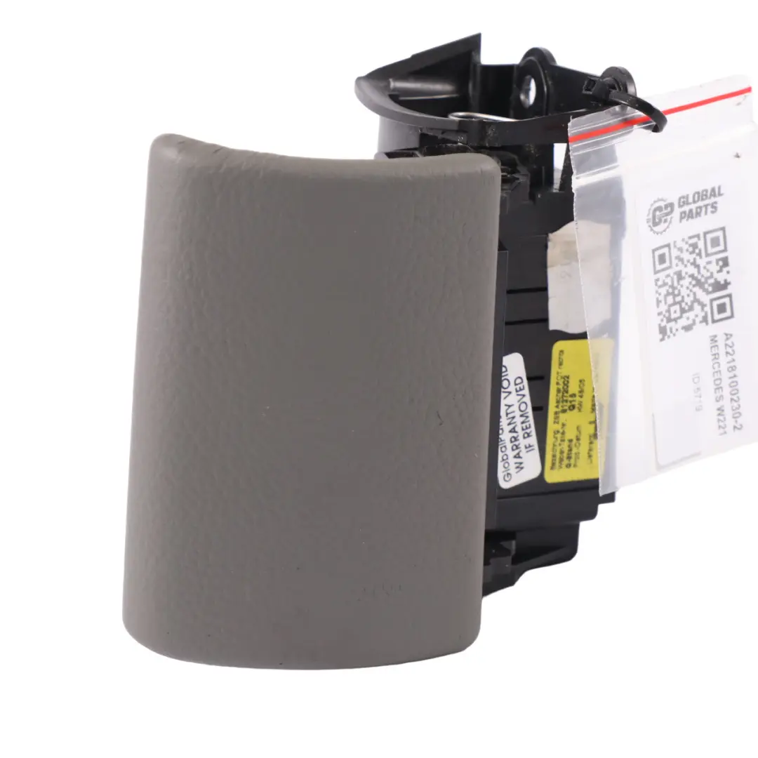 Mercedes W221 cenicero de la puerta trasera derecha Recubrimiento de cuero gris - SKU A2218100230-2 - Número de pieza A2218100230