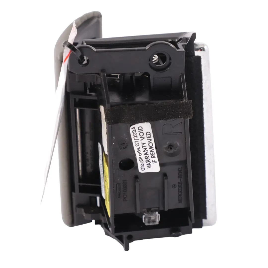 Mercedes W221 cenicero de la puerta trasera derecha Recubrimiento de cuero gris - SKU A2218100230-2 - Número de pieza A2218100230