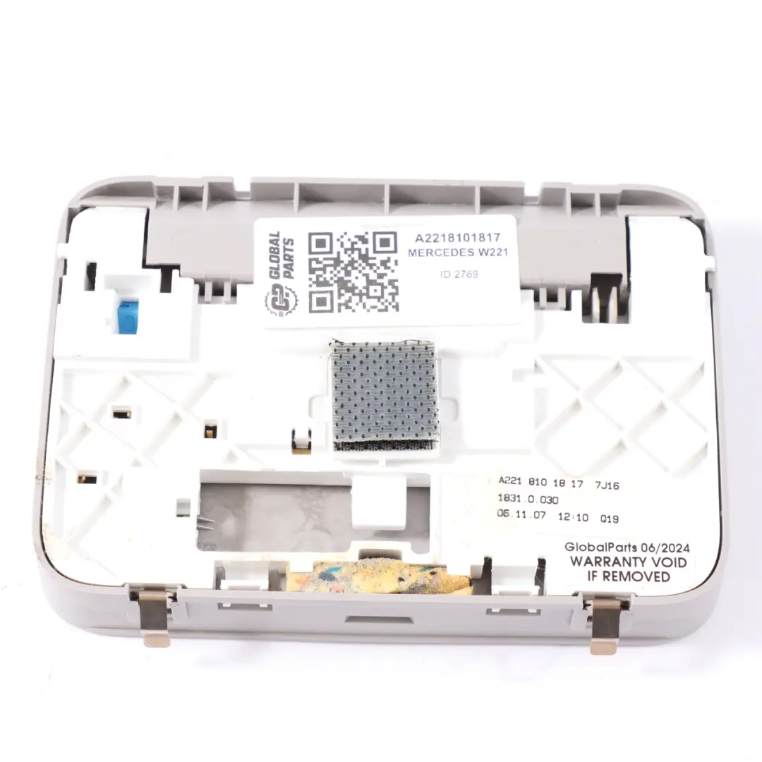 Mercedes W221 Espejo Interior Trasero Izquierdo Derecho Techo - SKU A2218101817 - Número de pieza A2218101817