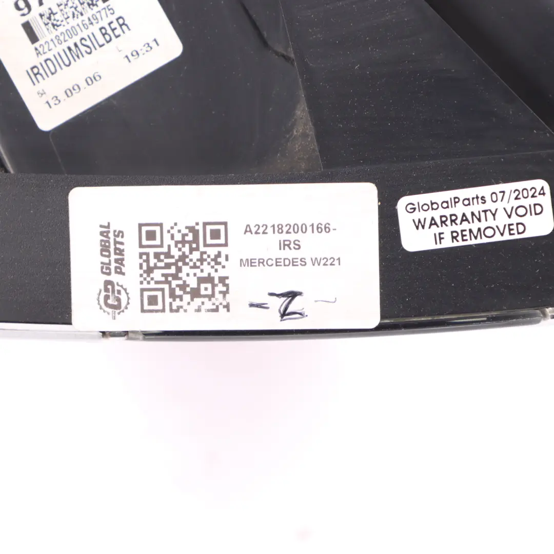 Lamp Rear Left N/S Tail Light Iridium Silver - 775 to Mercedes W221 with Part number A2218200166 Mercedes W221 Lamp Rear Left N/S Tail Light Iridium Silver - 775 - SKU A2218200166-IRS - Part number A2218200166