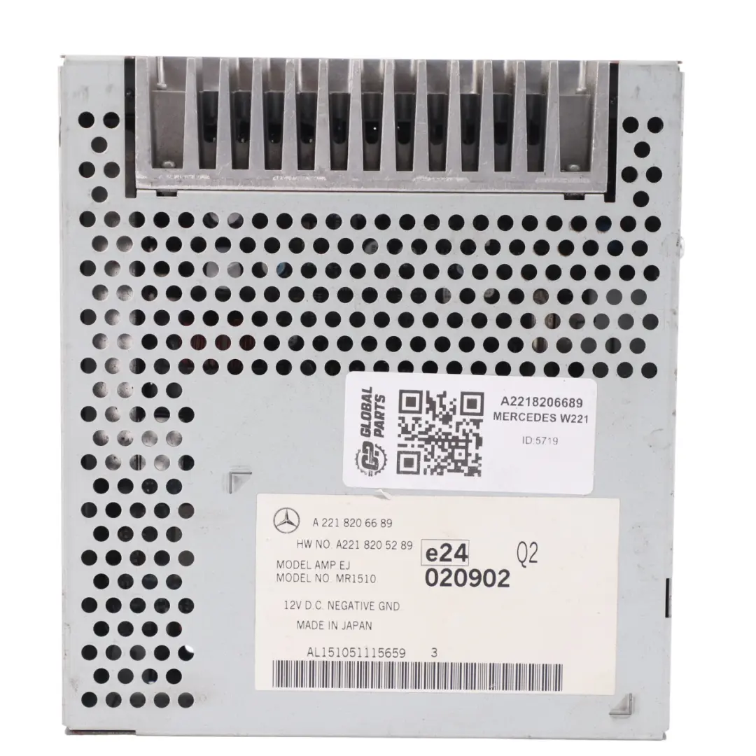 Mercedes W221 S500 Audio Amplifier Sound System Control Module A2218205289 - SKU A2218206689 - Part number A2218206689