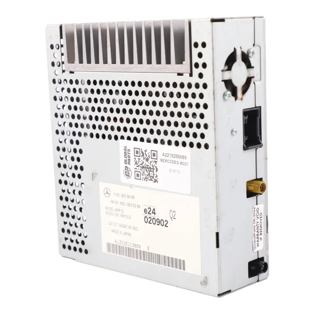 Mercedes W221 S500 Audio Amplifier Sound System Control Module A2218205289 - SKU A2218206689 - Part number A2218206689