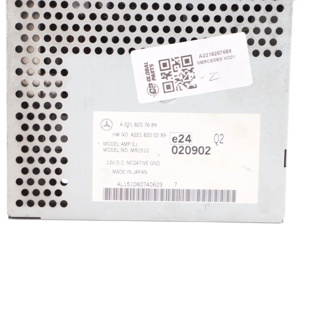 Sonido Audio Amplificador Unidad Control Módulo para Mercedes W221 con número de pieza A2218207689 Mercedes W221 Sonido Audio Amplificador Unidad Control Módulo - SKU A2218207689 - Número de pieza A2218207689