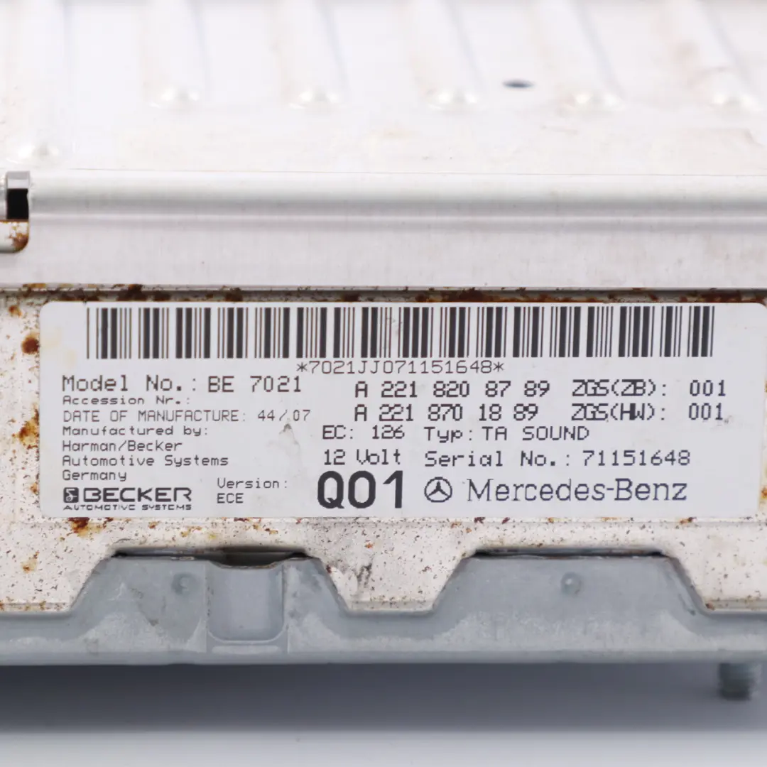 Audio Sound Speakers Amplifier Control Unit ECU A2219008103 Mercedes W221 - SKU A2218208789 - Part number A2218208789