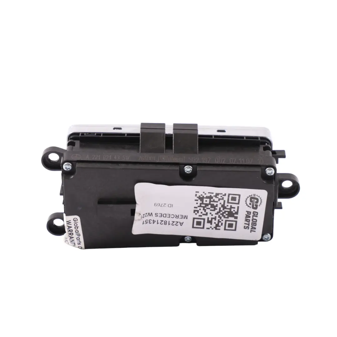 Interruptor elevalunas trasero izquierdo derecho para Mercedes W221 con número de pieza A2218214351 Mercedes W221 Interruptor elevalunas trasero izquierdo derecho - SKU A2218214351 - Número de pieza A2218214351