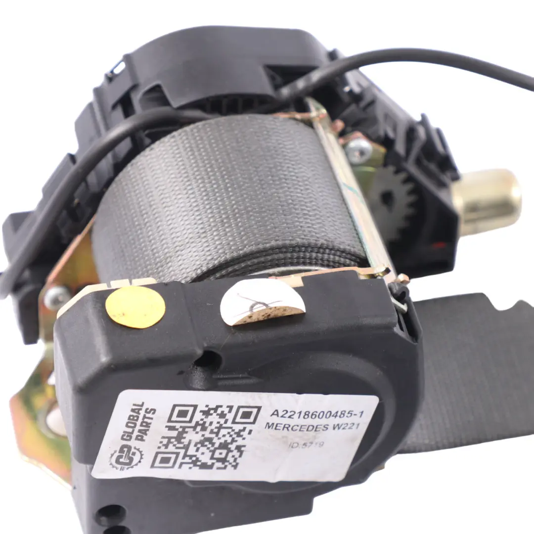 Mercedes W221 Seatbelt Rear Right O/S Seat Belt Grey A2218602269 - SKU A2218600485-1 - Part number A2218600485