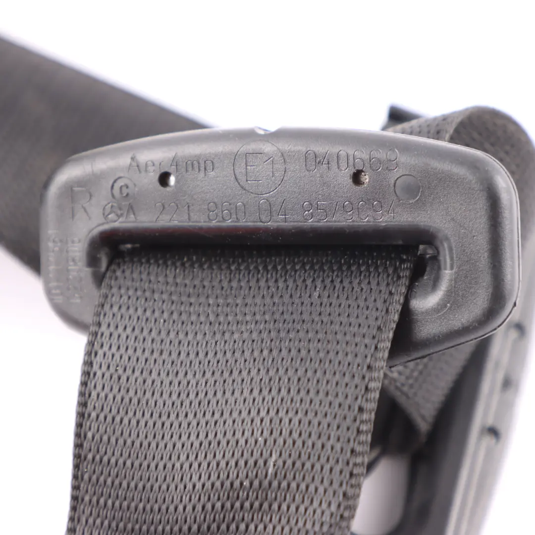 Mercedes W221 Seatbelt Rear Right O/S Seat Belt Black A2218602269 - SKU A2218600485 - Part number A2218600485