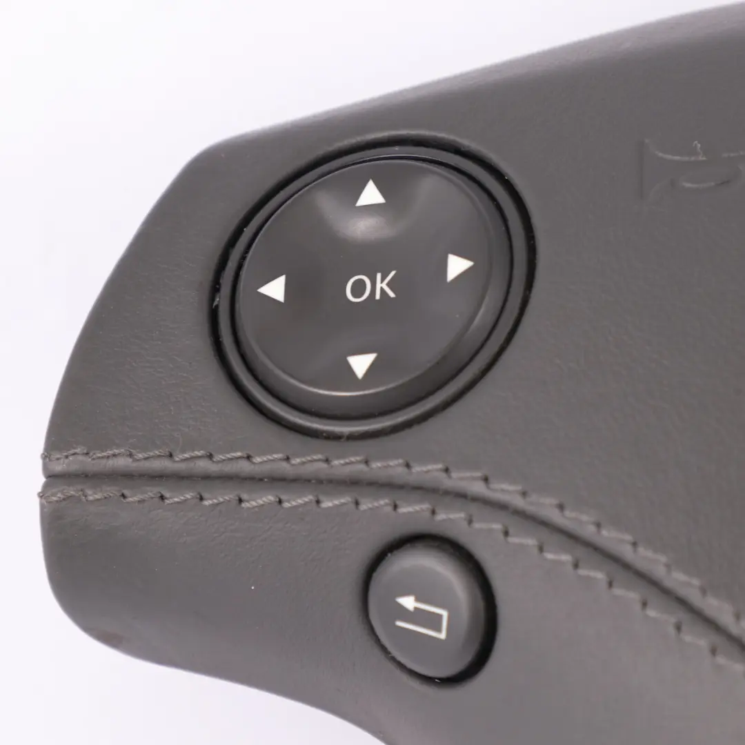 Mercedes W221 S500 Steering Wheel Air Module Buttons Leather Dark Basalt Grey - SKU A2218600502-2 - Part number A2218600502