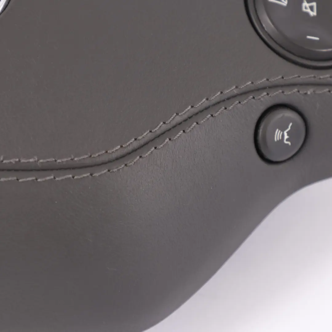 Mercedes W221 S500 Steering Wheel Air Module Buttons Leather Dark Basalt Grey - SKU A2218600502-2 - Part number A2218600502