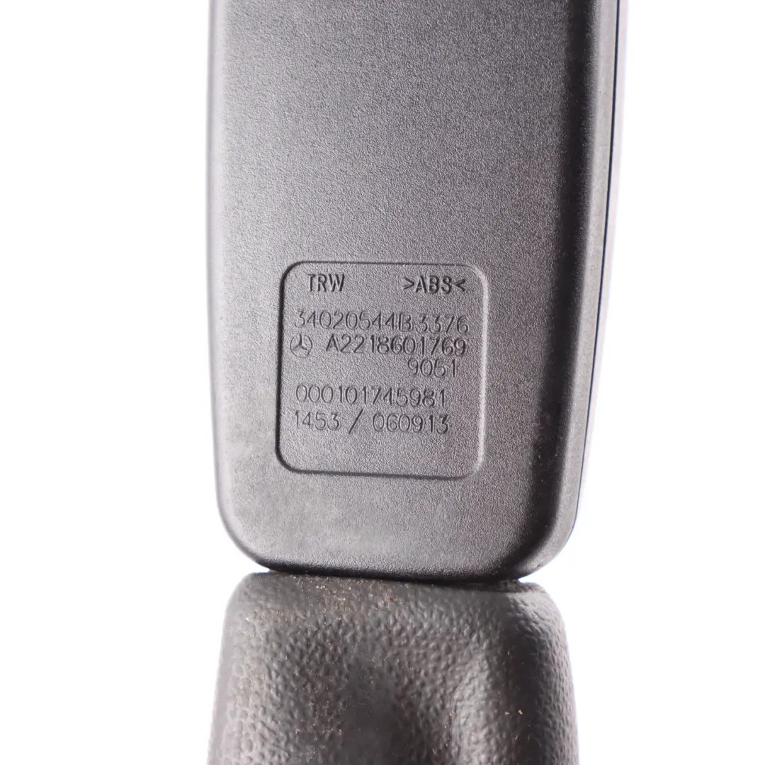 Belt Buckle Front Left N/S Latch to Mercedes W221 Seat with Part number A2218601769 Mercedes W221 Seat Belt Buckle Front Left N/S Latch - SKU A2218601769 - Part number A2218601769