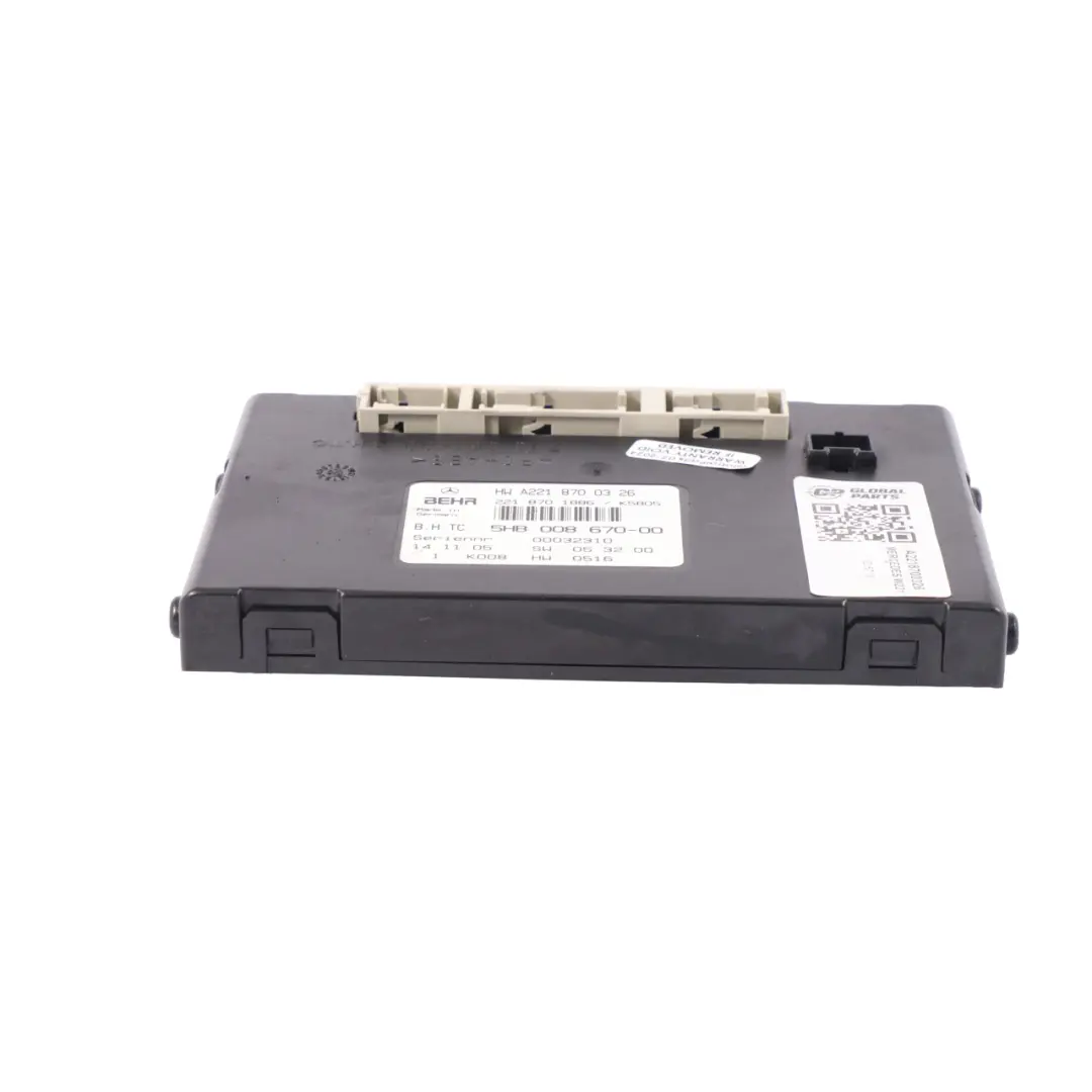 Climatisation Climatisation Unité de contrôle Module pour Mercedes W221 à propos du numéro de pièce A2218700326 Mercedes W221 Climatisation Climatisation Unité de contrôle Module - SKU A2218700326 - Numéro de pièce A2218700326