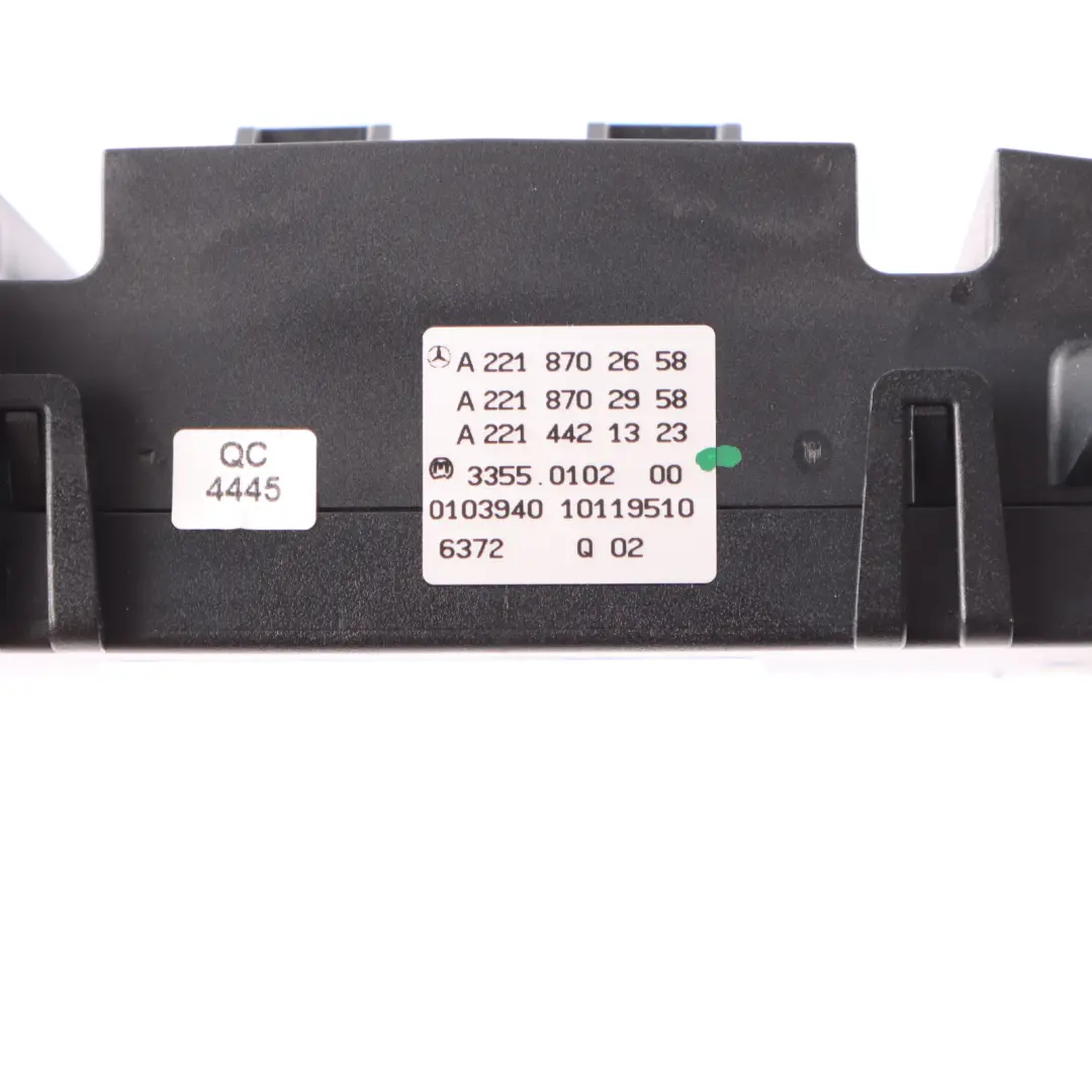Mercedes C216 W221 Climatizador Calentador A/C Unidad Panel Interruptor - SKU A2218702658 - Número de pieza A2218702658