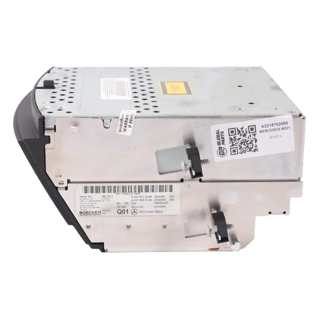 Unité principale Lecteur Media Navigation Changeur DVD pour Mercedes W221 à propos du numéro de pièce A2218702686 Mercedes W221 Unité principale Lecteur Media Navigation Changeur DVD - SKU A2218702686 - Numéro de pièce A2218702686