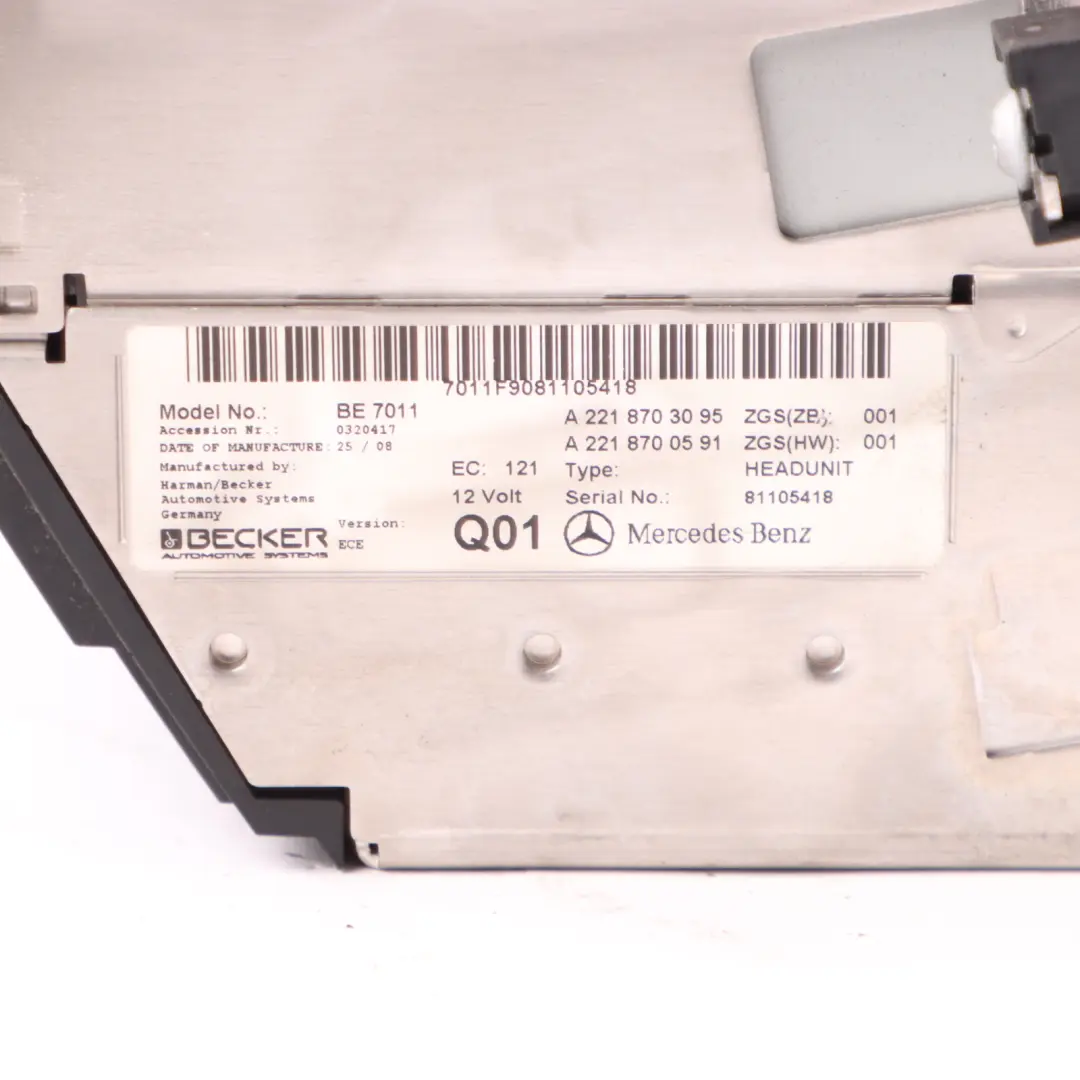 Mercedes W221 DVD CD Changer Navigation Comand Unit Navi - SKU A2218703095 - Part number A2218703095
