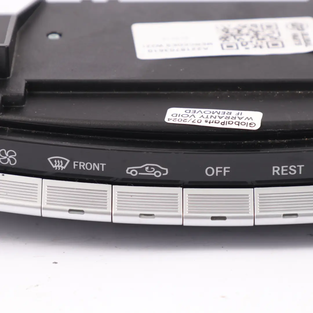 Mercedes W221 S500 Dashboard A/C Schalter Klimaanlage Panel - SKU A2218703610 - Teilenummer A2218703610
