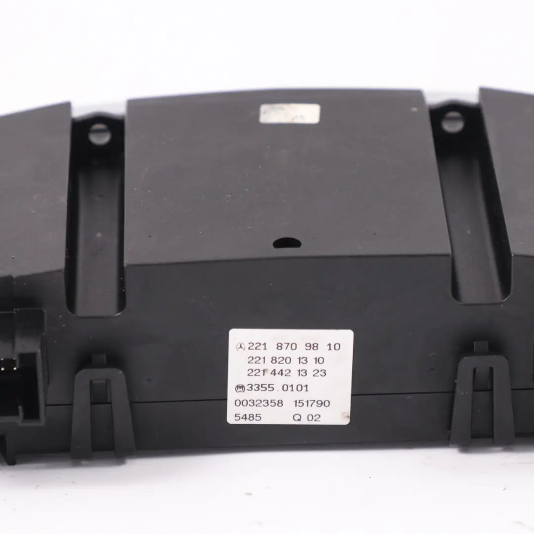 Mercedes W221 S500 Dashboard A/C Schalter Klimaanlage Panel - SKU A2218703610 - Teilenummer A2218703610
