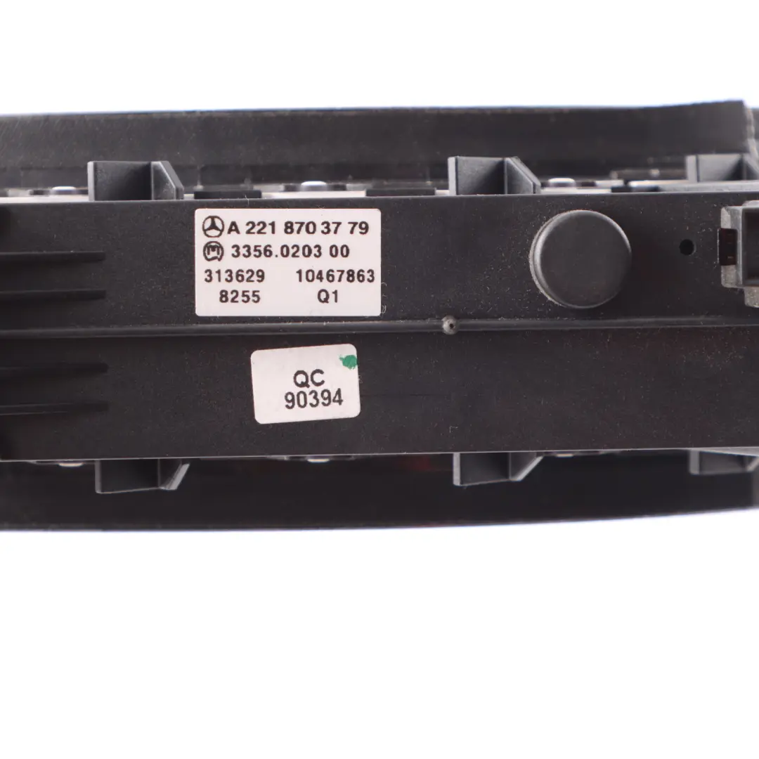 Dashboard Instrument Cluster PDC Panel Button Switch to Mercedes W221 with Part number A2218703779 Mercedes W221 Dashboard Instrument Cluster PDC Panel Button Switch - SKU A2218703779 - Part number A2218703779