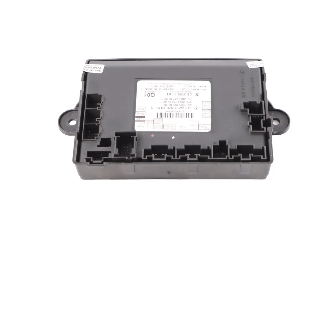 Modulo Porta ECU Controllo Porta Posteriore Sinistra per Mercedes W221 con numero di parte A2218704895 Mercedes W221 Modulo Porta ECU Controllo Porta Posteriore Sinistra - SKU A2218704895 - Numero di parte A2218704895