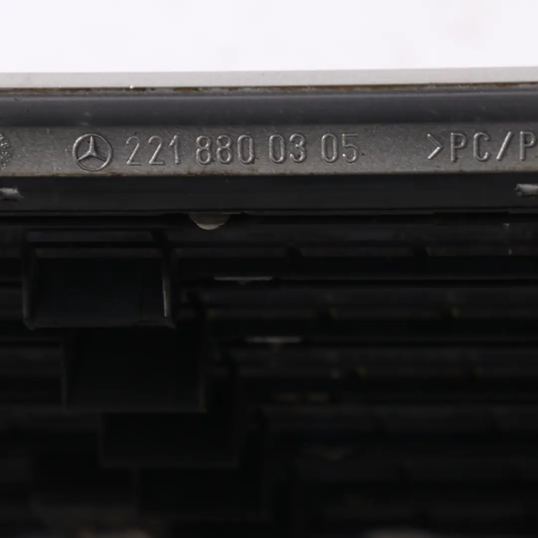 Bonnet Grille Left N/S Vent Duct Iridium Silver 775 to Mercedes W221 with Part number A2218800305 Mercedes W221 Bonnet Grille Left N/S Vent Duct Iridium Silver 775 - SKU A2218800305-IRS - Part number A2218800305