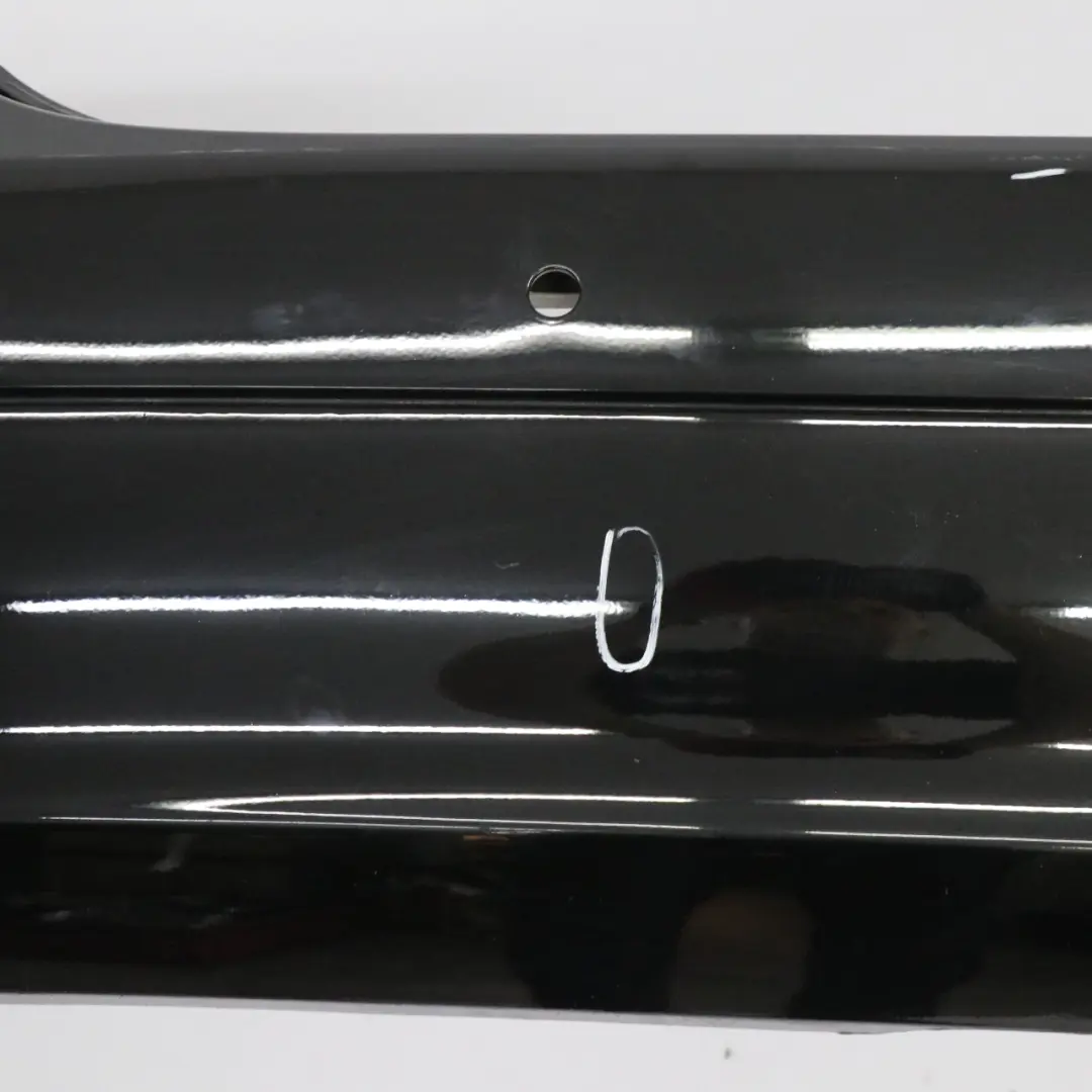Mercedes W221 Rear Bumper Trim Panel Cover Obsidian Black Metallic - 197 - SKU A2218800340-OB - Part number A2218800340