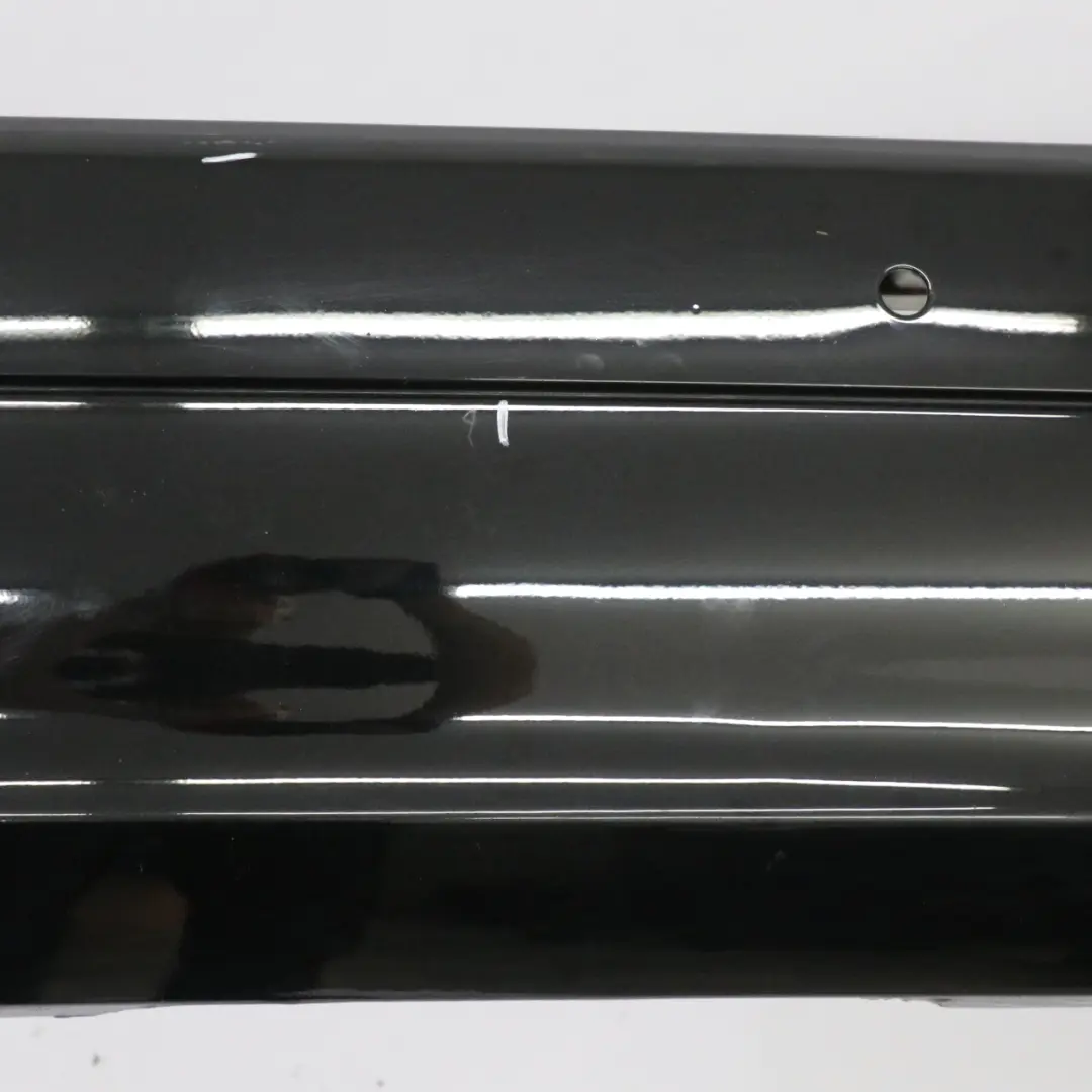 Bumper Trim Panel Cover Obsidian Black Metallic - 197 to Mercedes W221 Rear with Part number A2218800340 Mercedes W221 Rear Bumper Trim Panel Cover Obsidian Black Metallic - 197 - SKU A2218800340-OB - Part number A2218800340
