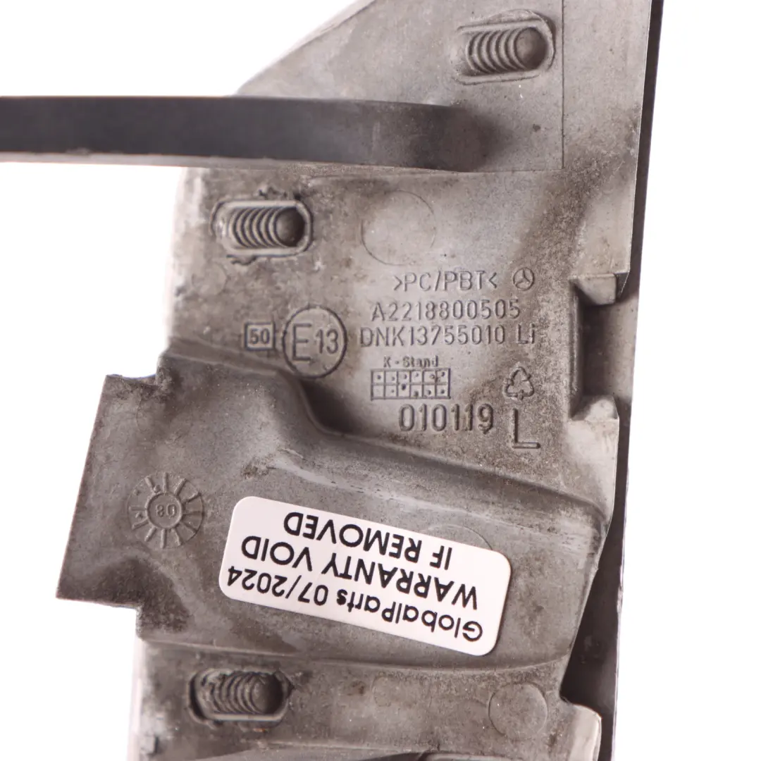 Headlight Washer Cover Cap Left N/S Obisidian Black A2078800105 to Mercedes W221 with Part number A2218800505 Mercedes W221 Headlight Washer Cover Cap Left N/S Obisidian Black A2078800105 - SKU A2218800505-OB - Part number A2218800505