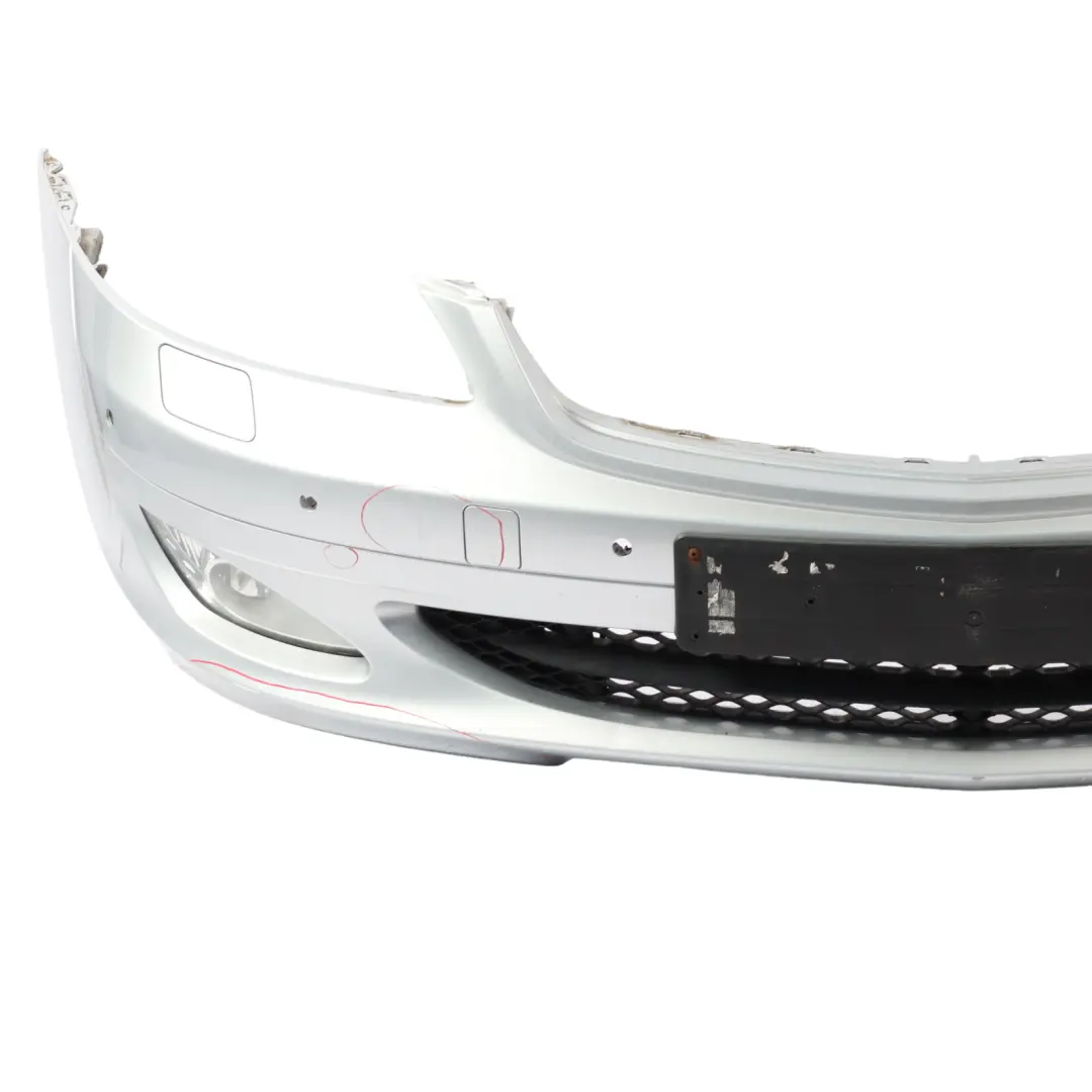 Mercedes W221 Front Bumper Trim Panel Cover Iridium Silver Metallic - 775 - SKU A2218801040-IRS - Part number A2218801040